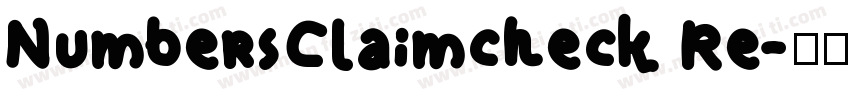 NumbersClaimcheck Re字体转换